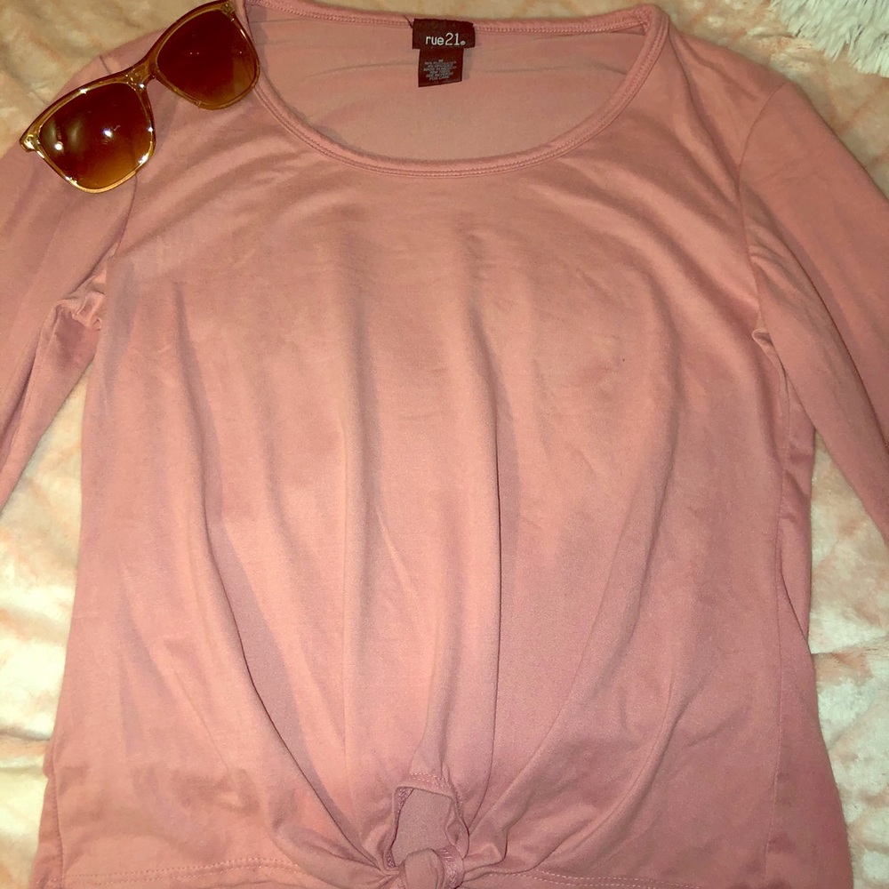 RUE 21 pink 3/4 sleeve top ‼️